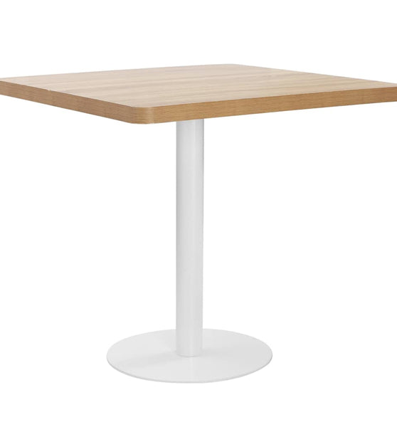 Bistrotisch Hellbraun 80x80 cm MDF