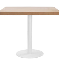 Bistrotisch Hellbraun 80x80 cm MDF