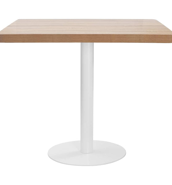 Bistrotisch Hellbraun 80x80 cm MDF