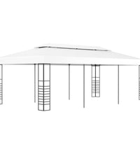Gartenpavillon 6×3 m Weiß