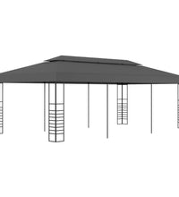 Gartenpavillon 3x6 m Anthrazit