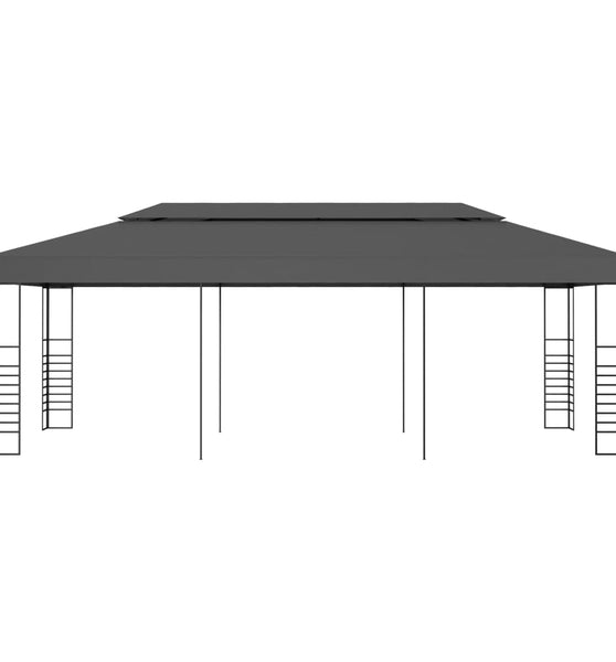 Gartenpavillon 3x6 m Anthrazit