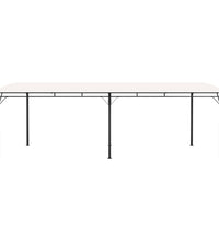 Garten-Sonnenschutz 6x3x2,55 m Cremeweiß