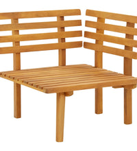 Garten-Ecksofa mit Kissen Massivholz Akazie