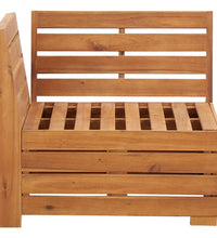 Modular-Sofa-Eckelement 1 Stk. mit Kissen Akazien Massivholz