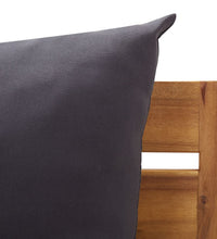 Modular-Mittelsofa 1 Stk. mit Auflagen Massivholz Akazie