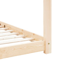 Kinder-Bettgestell Massivholz Kiefer 70 x 140 cm