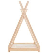 Kinder-Bettgestell Massivholz Kiefer 80 x 160 cm