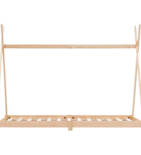 Kinder-Bettgestell Massivholz Kiefer 90 x 200 cm