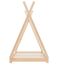 Kinder-Bettgestell Massivholz Kiefer 90 x 200 cm