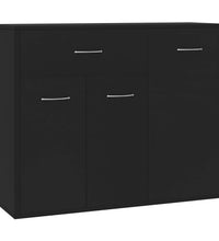 Sideboard Schwarz 88x30x70 cm Holzwerkstoff