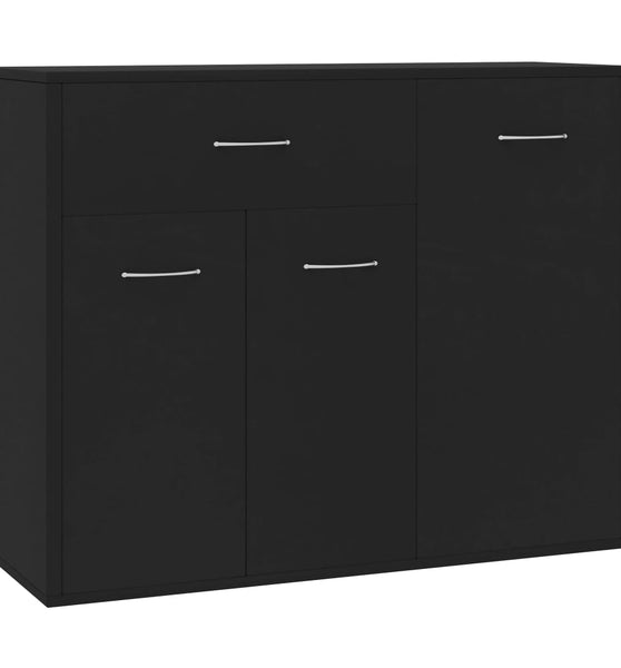 Sideboard Schwarz 88x30x70 cm Holzwerkstoff