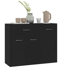 Sideboard Schwarz 88x30x70 cm Holzwerkstoff