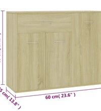 Sideboard Sonoma-Eiche 88x30x70 cm Holzwerkstoff