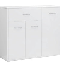 Sideboard Hochglanz-Weiß 88x30x70 cm Holzwerkstoff