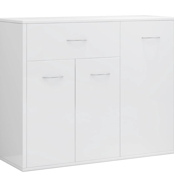 Sideboard Hochglanz-Weiß 88x30x70 cm Holzwerkstoff