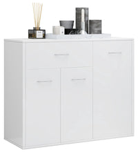 Sideboard Hochglanz-Weiß 88x30x70 cm Holzwerkstoff