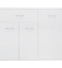 Sideboard Hochglanz-Weiß 88x30x70 cm Holzwerkstoff