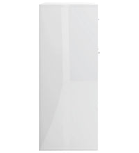 Sideboard Hochglanz-Weiß 88x30x70 cm Holzwerkstoff