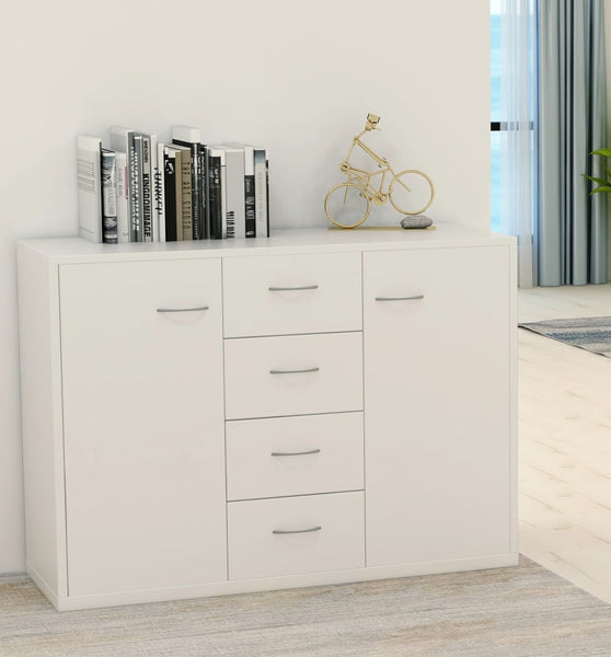 Sideboard Weiß 88x30x65 cm Holzwerkstoff