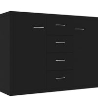 Sideboard Schwarz 88x30x65 cm Holzwerkstoff