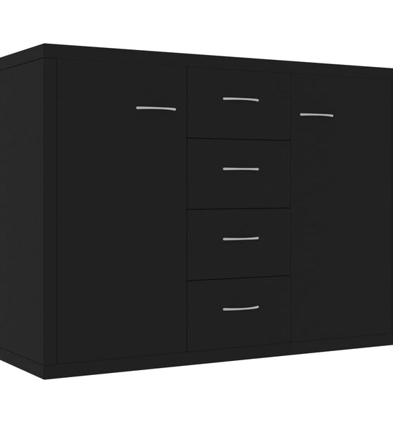 Sideboard Schwarz 88x30x65 cm Holzwerkstoff