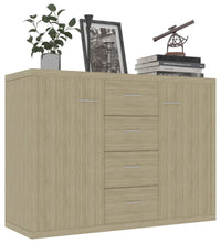 Sideboard Sonoma-Eiche 88x30x65 cm Holzwerkstoff