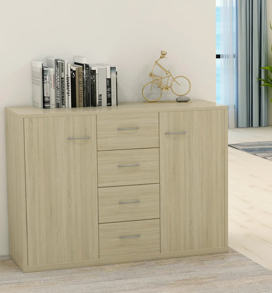 Sideboard Sonoma-Eiche 88x30x65 cm Holzwerkstoff