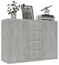 Sideboard Betongrau 88x30x65 cm Holzwerkstoff