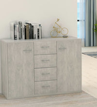 Sideboard Betongrau 88x30x65 cm Holzwerkstoff