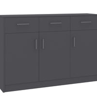 Sideboard Grau 110x30x75 cm Holzwerkstoff