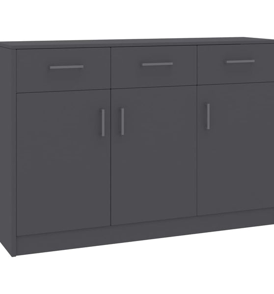 Sideboard Grau 110x30x75 cm Holzwerkstoff