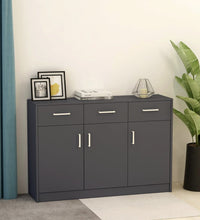 Sideboard Grau 110x30x75 cm Holzwerkstoff