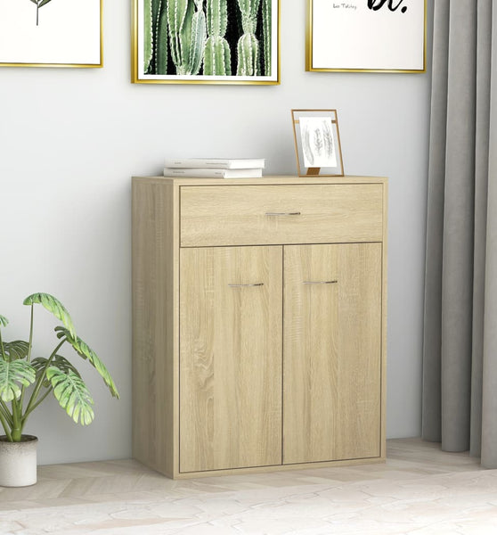 Sideboard Sonoma-Eiche 60x30x75 cm Holzwerkstoff