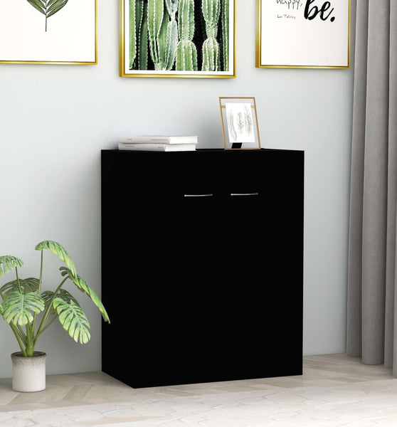 Sideboard Schwarz 60x30x75 cm Holzwerkstoff