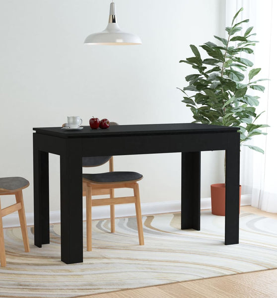 Esstisch Schwarz 120x60x76 cm Holzwerkstoff