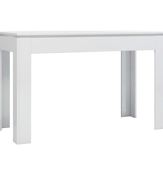 Esstisch Hochglanz-Weiß 120x60x76 cm Holzwerkstoff