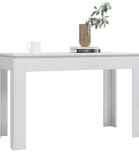 Esstisch Hochglanz-Weiß 120x60x76 cm Holzwerkstoff