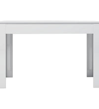 Esstisch Hochglanz-Weiß 120x60x76 cm Holzwerkstoff