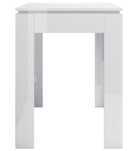 Esstisch Hochglanz-Weiß 120x60x76 cm Holzwerkstoff