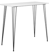Bartisch Weiß 120x60x105 cm
