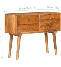 Sideboard 85×40×70 cm Massivholz Mango