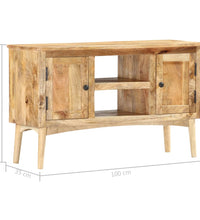 Sideboard 100 x 35 x 60 cm Massivholz Mango