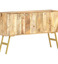 Sideboard 118x30x75 cm Massivholz Mango