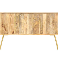 Sideboard 118x30x75 cm Massivholz Mango