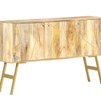 Sideboard 118x30x75 cm Massivholz Mango