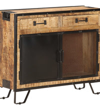 Sideboard 80×31×71 cm Raues Mango-Massivholz