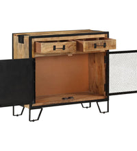 Sideboard 80×31×71 cm Raues Mango-Massivholz