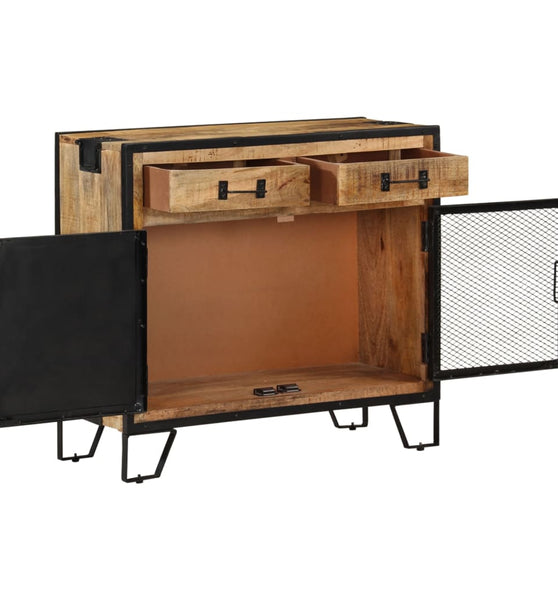 Sideboard 80×31×71 cm Raues Mango-Massivholz