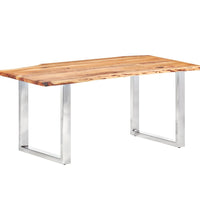 Esstisch mit Baumkanten Akazie Masivholz 200 cm 3,8 cm